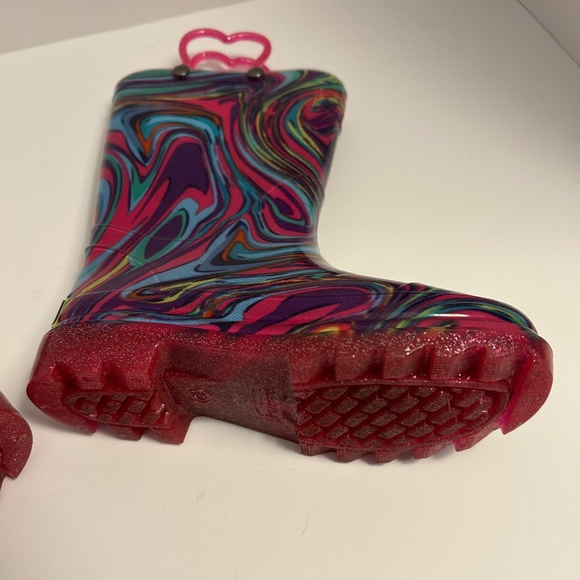 Western Chief Swirly Light Up Rain Boots for Girls Size 12 Outdoor! - Picture 6 of 8